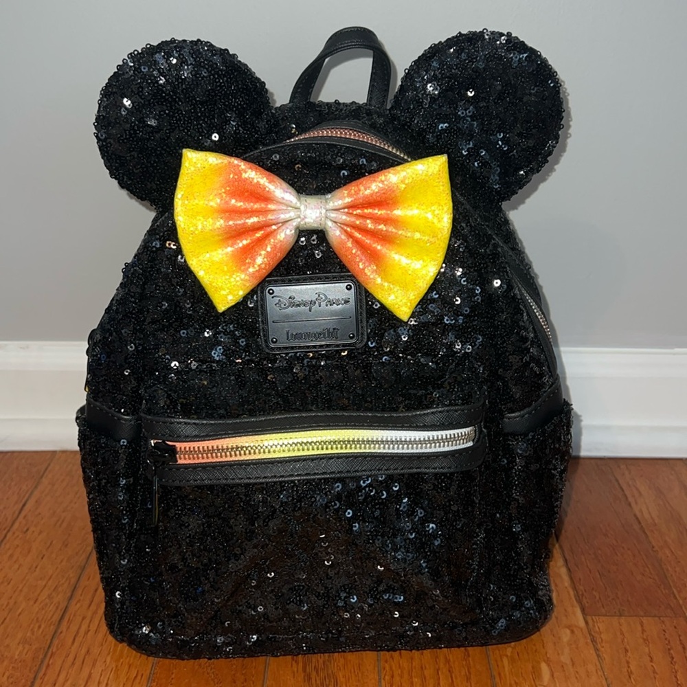 Disney Minnie Mouse Bow Ears Halloween/Candy corn Loungefly